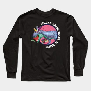 Second grade ready to rawr Long Sleeve T-Shirt